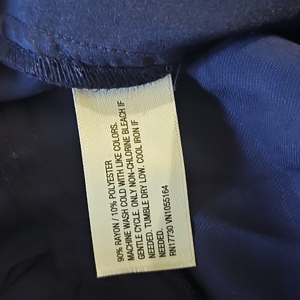 A New Day Women's High-Rise Stovepipe Trousers-Navy - Picture 5 of 5